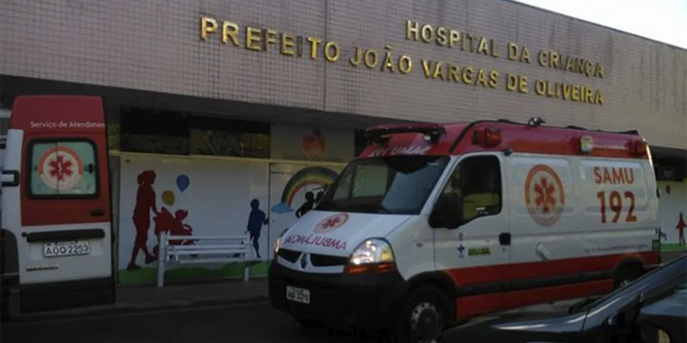 Depois de voltar a respirar, bebê foi levado até o Hospital da Criança para receber atendimento