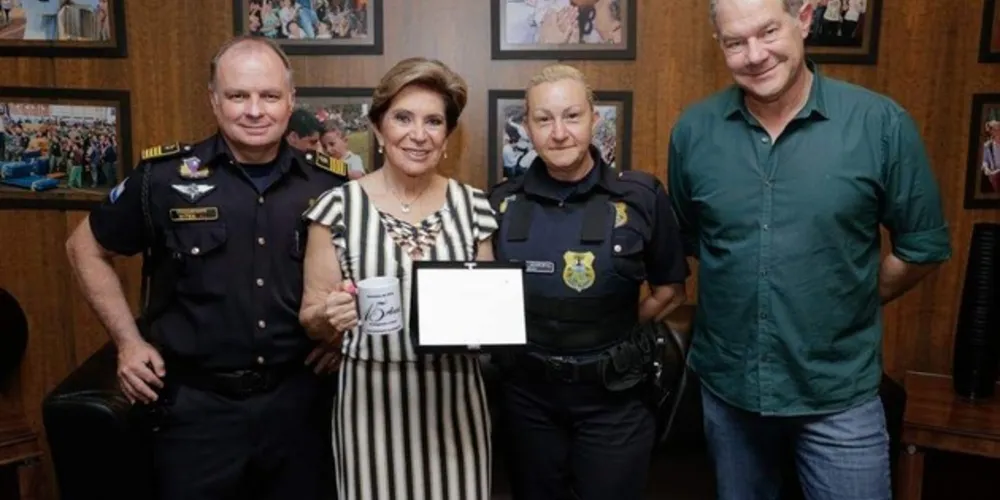 Na foto, Edson Witek, Elizabeth Schmidt, Maribel e Lovato