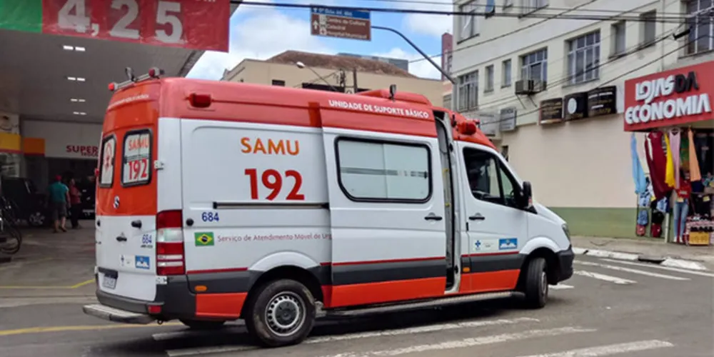 Vítima sofreu lesões moderadas e foi levada à Santa Casa para receber atendimento médico