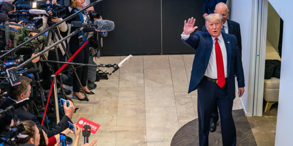 Donald Trump está em Davos, na Suíça, onde participa do Fórum Econômico Mundial