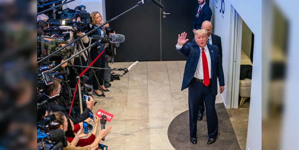Donald Trump está em Davos, na Suíça, onde participa do Fórum Econômico Mundial