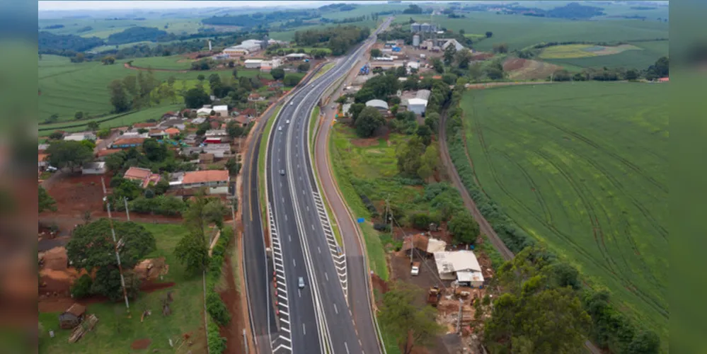 Novo acesso (foto) foi liberado juntamente com quase 10 km de duplicação em Marilândia do Sul