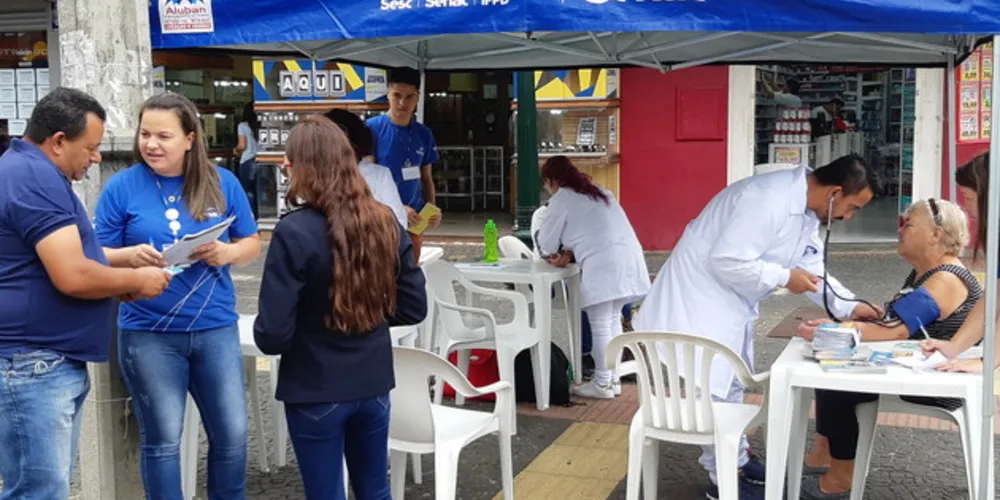Nesta quarta e quinta, o espaço fica montado no calçadão, próximo ao Ponto Azul