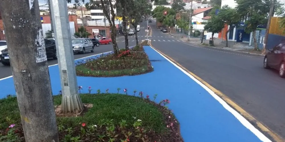 O trabalho está sendo feito em diversos locais da cidade compondo os espaços que estavam descobertos com novas cores.