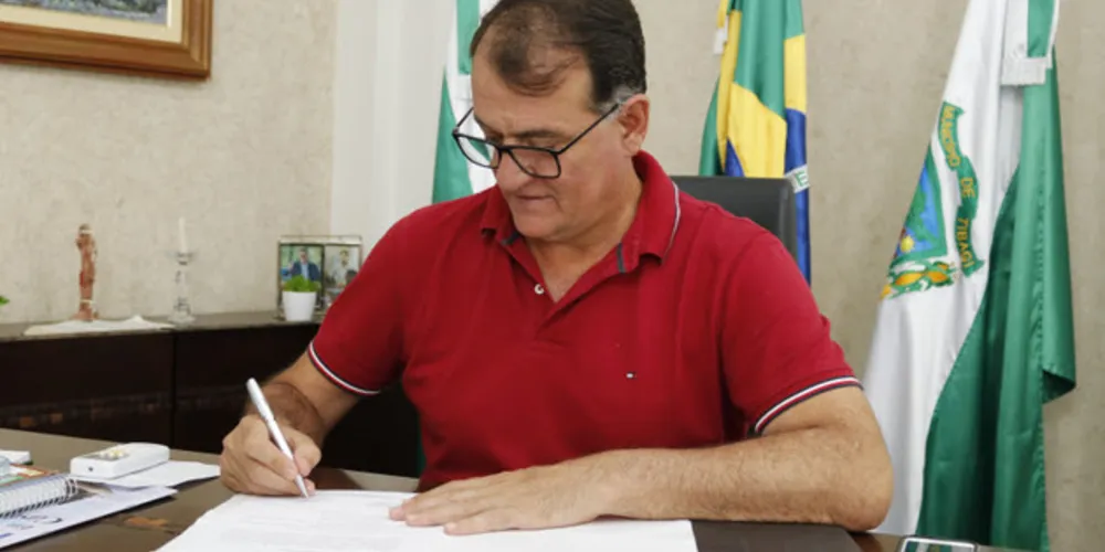 Ordem de serviço foi assinada nesta quarta-feira pelo prefeito de Tibagi, Rildo Leonardi
