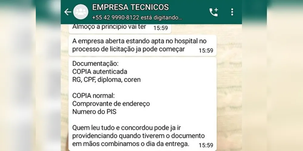 Imagem ilustrativa da imagem Oferta de emprego no HU-UEPG é falsa