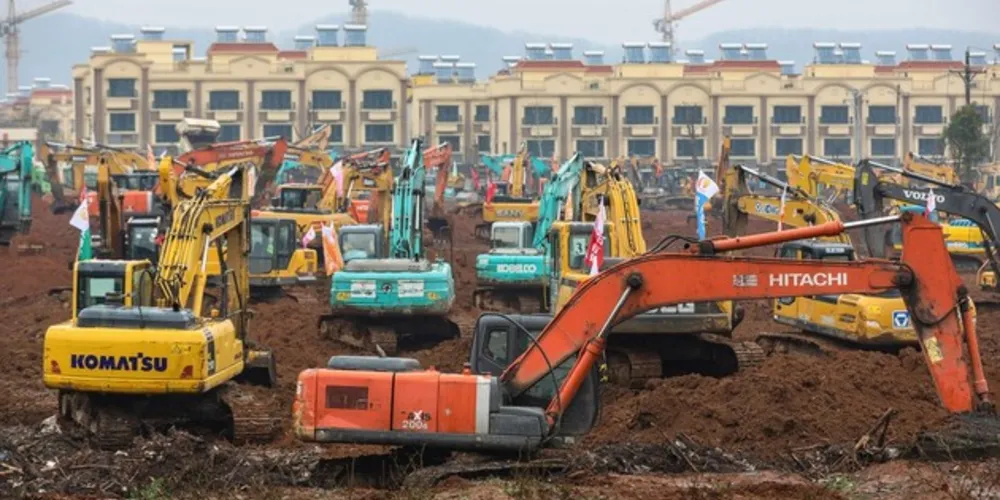 China constrói novo hospital em Wuhan para tratar coronavírus