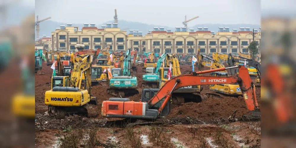 China constrói novo hospital em Wuhan para tratar coronavírus