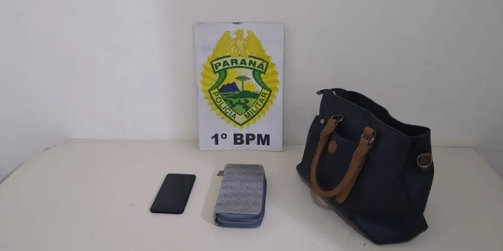 Objetos roubados foram recuperados em ação rápida da PM em Ponta Grossa