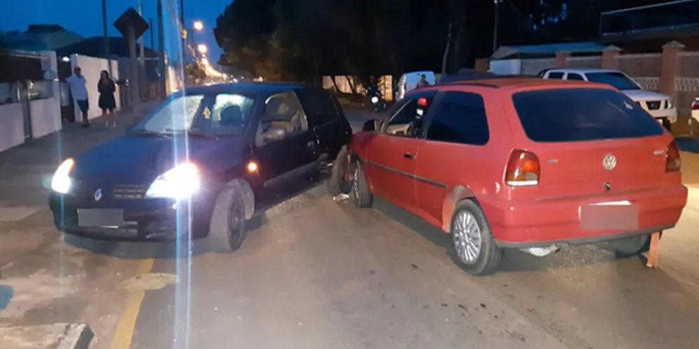 Por sorte, ninguém ficou ferido e houve apenas danos materiais