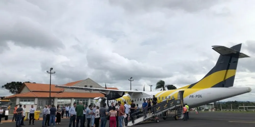 Imagem ilustrativa da imagem Prefeitura e Voepass reúnem
empresários no aeroporto de PG