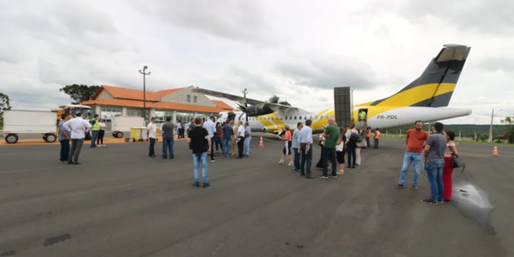 Hoje o aeroporto opera apenas os ATR-72 nos voos comerciais