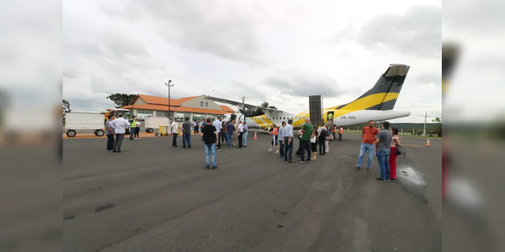 Hoje o aeroporto opera apenas os ATR-72 nos voos comerciais