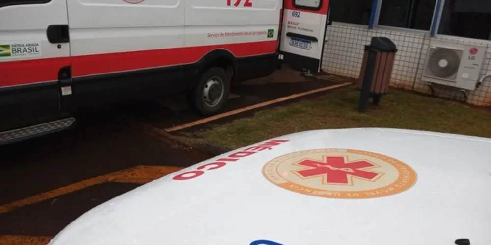 Homem foi socorrido e encaminhado ao Hospital Regional