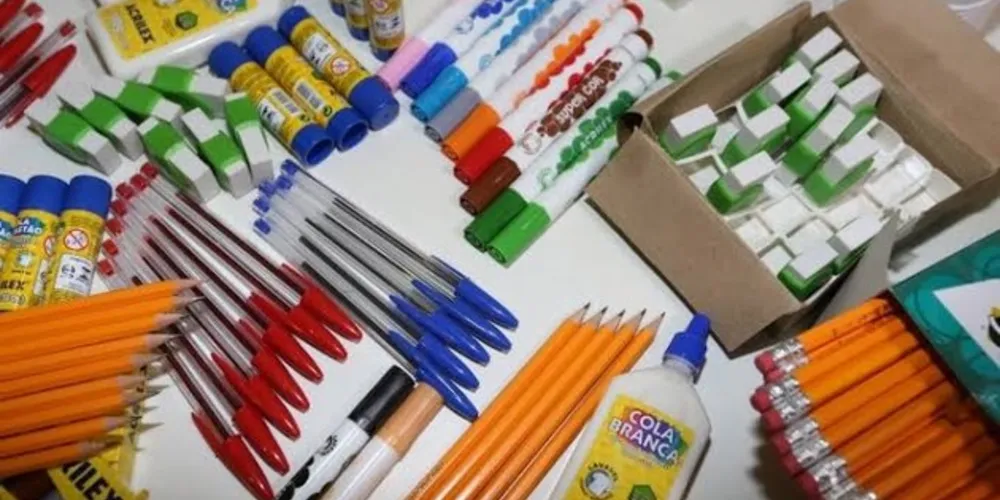 Materiais serão doados para crianças carentes;