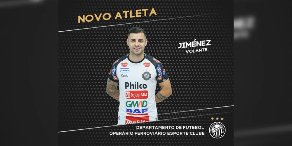 Atleta se apresentou ao clube e passará por exames médicos 
