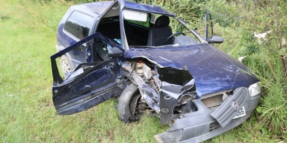 Batida deixou mulher de 57 anos ferida na manhã desta quinta-feira