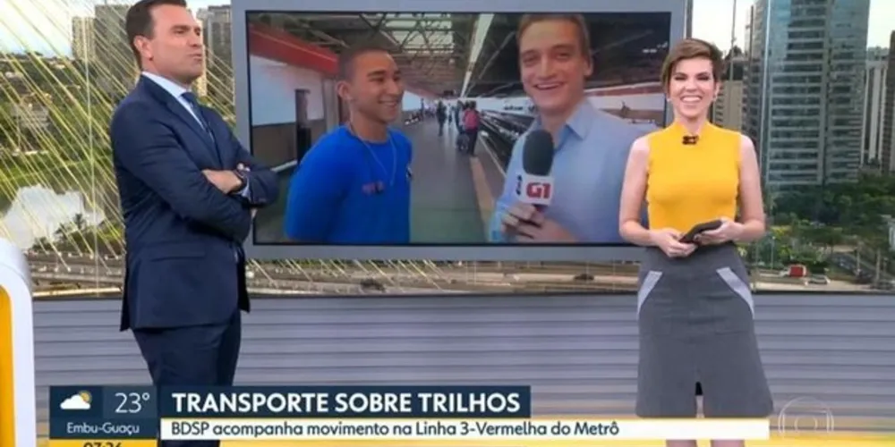  Rodrigo Bocardi é apresentador do telejornal Bom Dia São Paulo