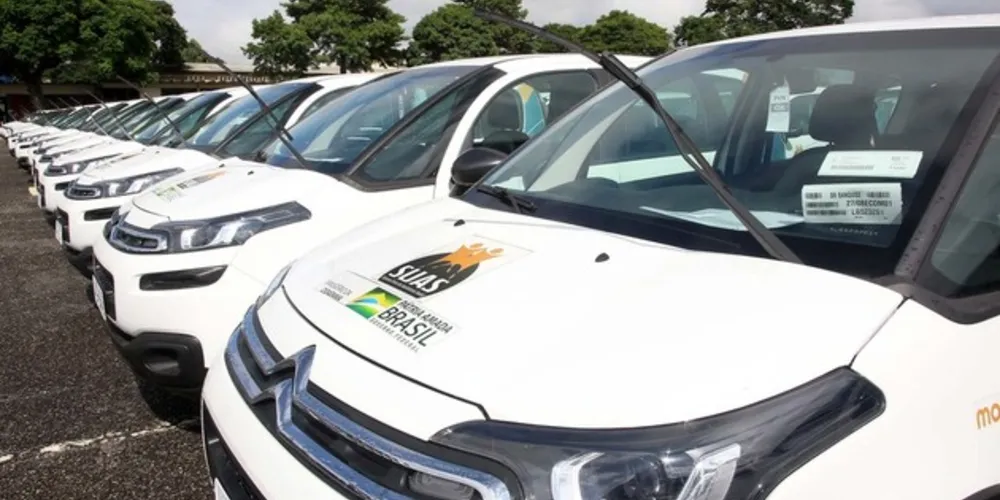 São 222 carros e 15 micro-ônibus para uso em ações de atendimento a pessoas em situação de vulnerabilidade.