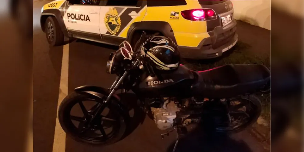 Imagem ilustrativa da imagem Polícia flagra adolescente com moto furtada em Arapoti
