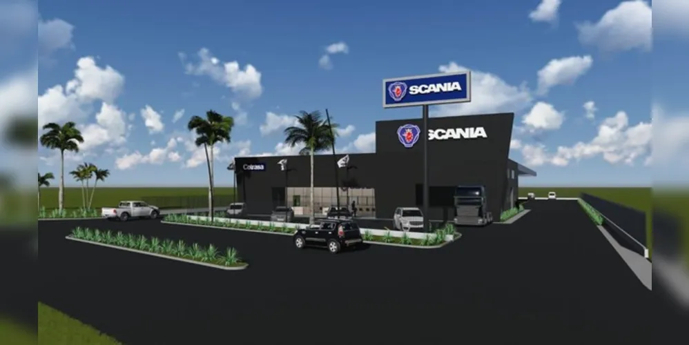Caminhões Scania passam a ser vendidos na região do Distrito Industrial. Investimento chega a R$ 6 milhões