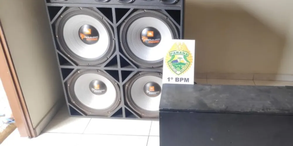 Perturbação do sossego levou PM a apreender aparelhos de som no balneário Rio Verde