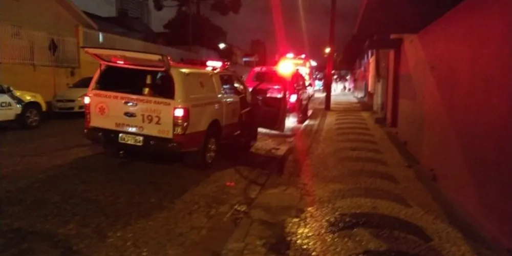Vítima foi encaminhada para a Santa Casa com ferimentos graves