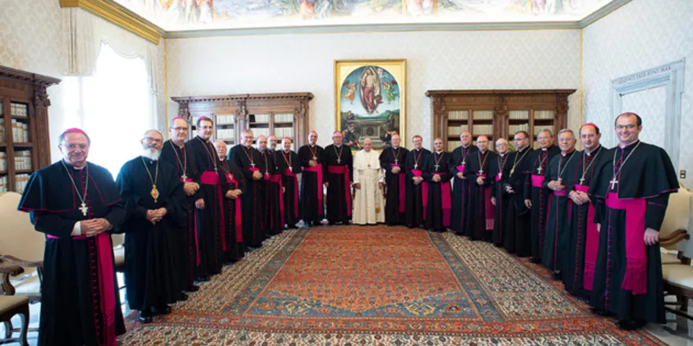 Nesta Quarta feira de Cinzas (26), os bispos participam da missa com o Papa na Basílica de Santa Sabina