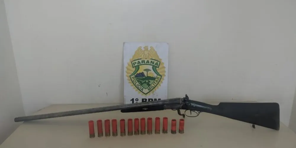Mais uma arma foi retirada de circulação pelo Pelotão de Choque da Polícia Militar