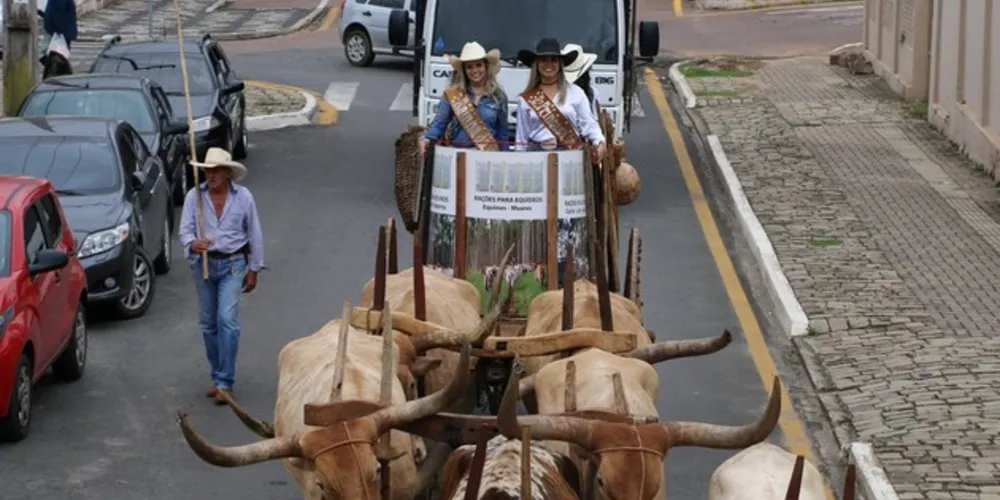 As majestades da 2ª Festa de Peão de Boiadeiro de Castro, realizada em 2019