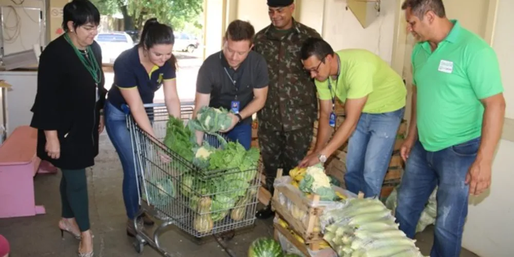 Foram entregues 900 quilos de alimentos para o Lar das Vovozinhas Balbina Branco