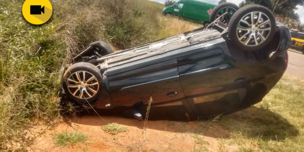 Vítima foi levada de helicóptero até o HU, em Ponta Grossa