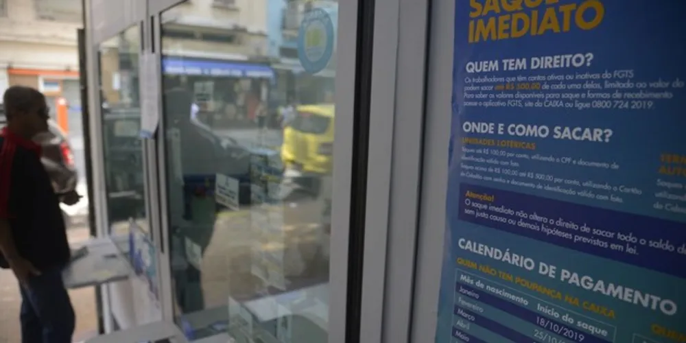Prazo para saque imediato vai até 31 de março