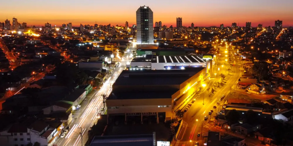 Imagem ilustrativa da imagem Foto aérea mostra desenvolvimento urbano de PG