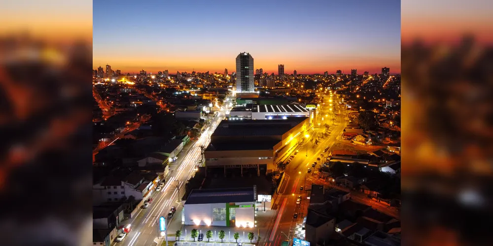 Imagem ilustrativa da imagem Foto aérea mostra desenvolvimento urbano de PG
