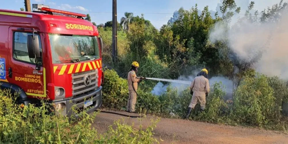 Imagem ilustrativa da imagem Incêndio deixa trecho da 376 com baixa visibilidade