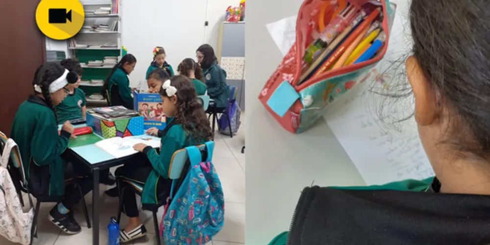 Imagem ilustrativa da imagem Espaço bibliotecário é tema de aula em 5º ano A