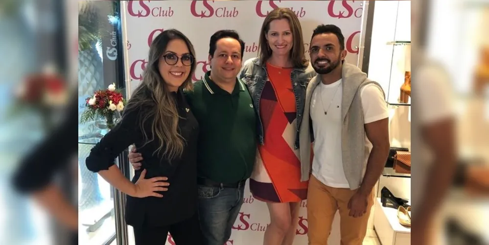Suelem Martins, este colunista, Elaine Pontarolo Artero e André Silva