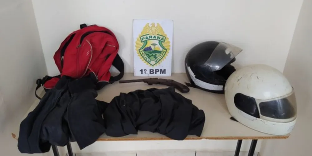 Material roubado foi encontrado no carro usado pelos ladrões