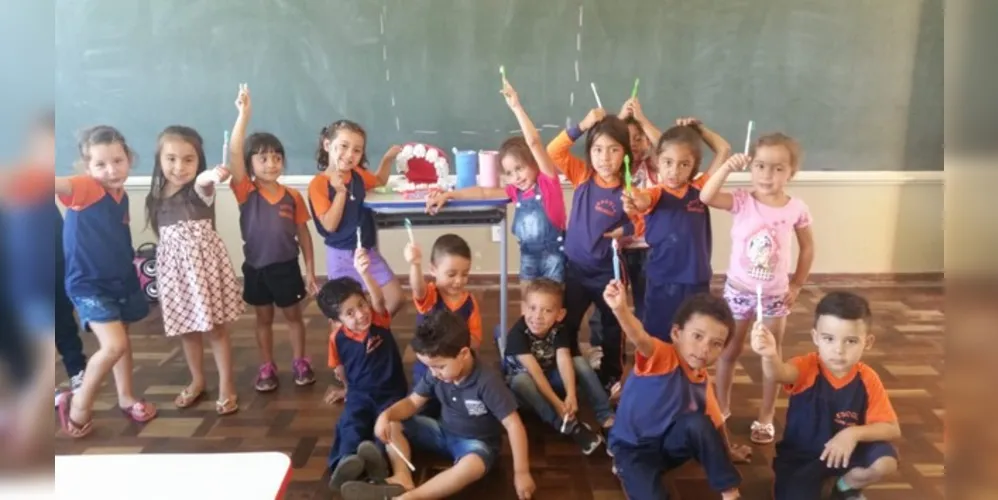 Imagem ilustrativa da imagem Alunos aprendem importância da higiene em Piraí do Sul