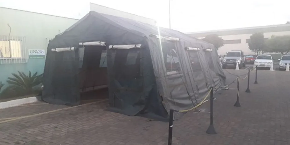 Tenda deve atender pacientes suspeitos de Covid-19