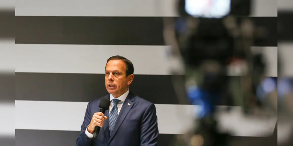 Governador do Estado de São Paulo, João Doria, durante Coletiva de imprensa sobre coronavírus