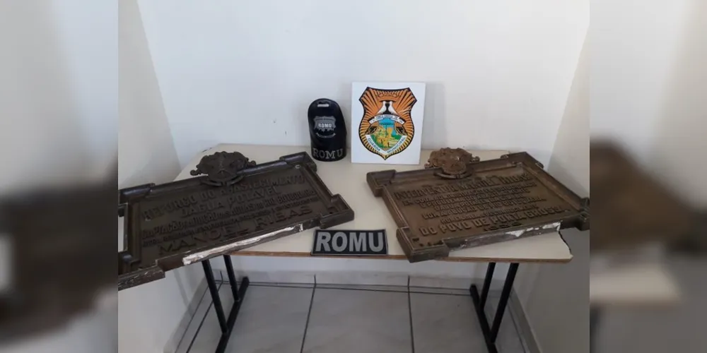 Peças foram levadas a Delegacia da Polícia Civil;
