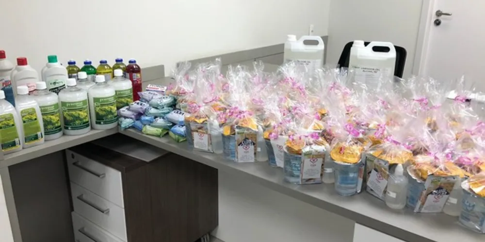 Doações feitas até agora renderam mais de 100 kits para doações