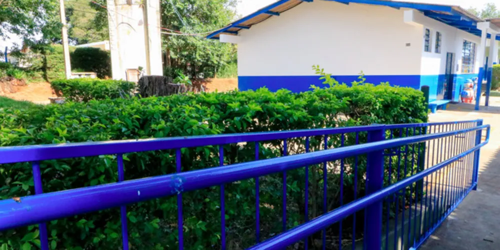 Quadras de quatro escolas da rede municipal foram pintadas