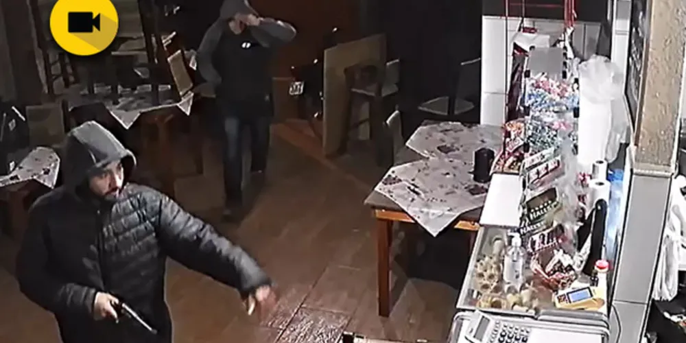 Imagem ilustrativa da imagem Câmeras flagram assalto em estabelecimento comercial