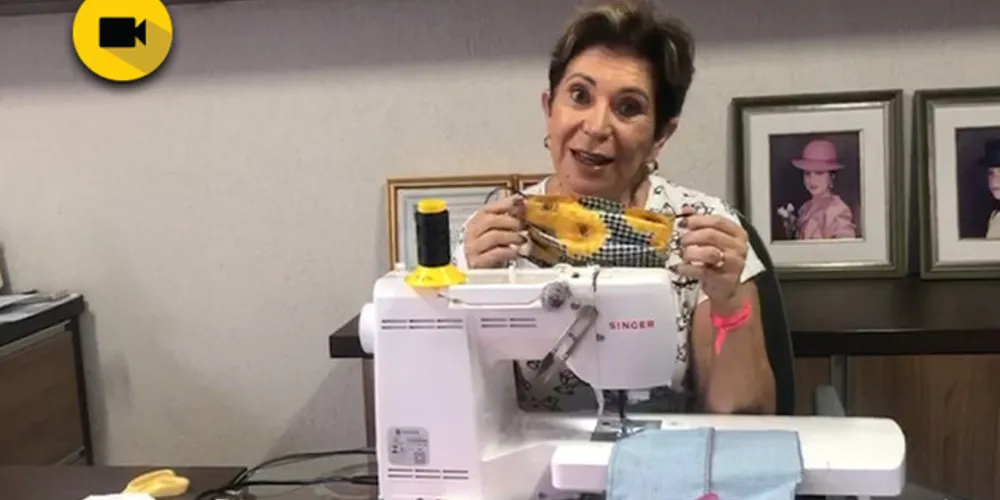 Imagem ilustrativa da imagem Em vídeo, Elizabeth incentiva fabricação de máscaras caseiras