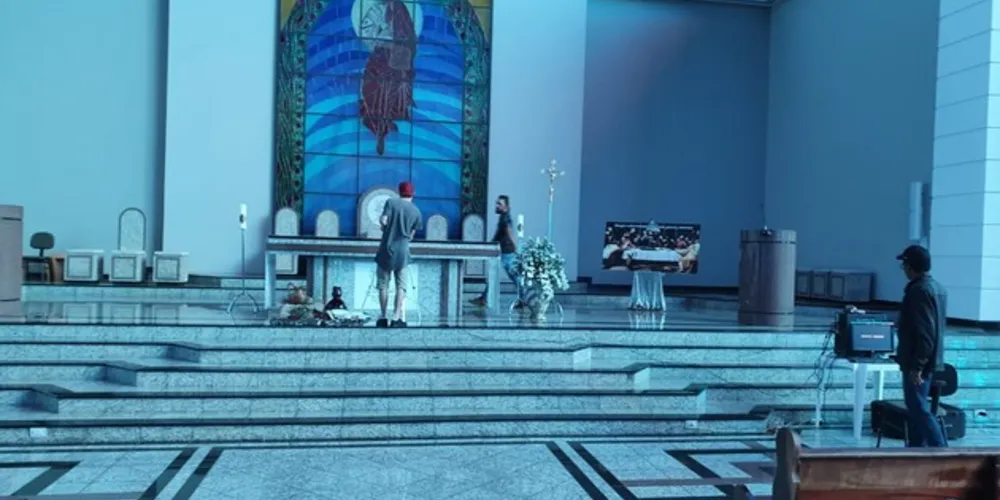 Catedral Sant’Ana sendo foi o palco da transmissão de quinta-feira à noite | Divulgação