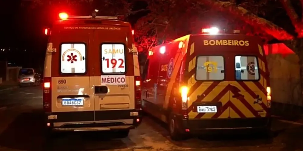 Equipes do Samu e do Corpo de Bombeiros prestaram atendimento ao caso;