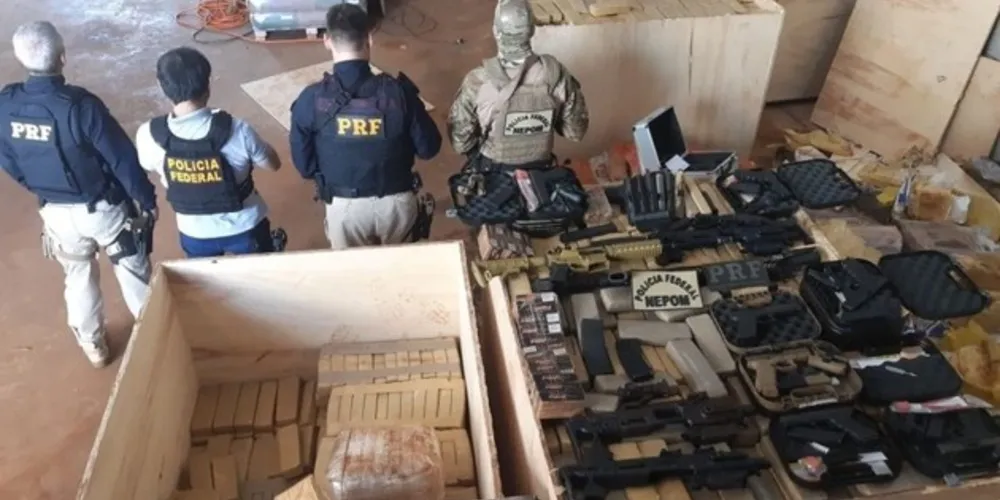 Droga e arsenal tinham o Rio de Janeiro como destino